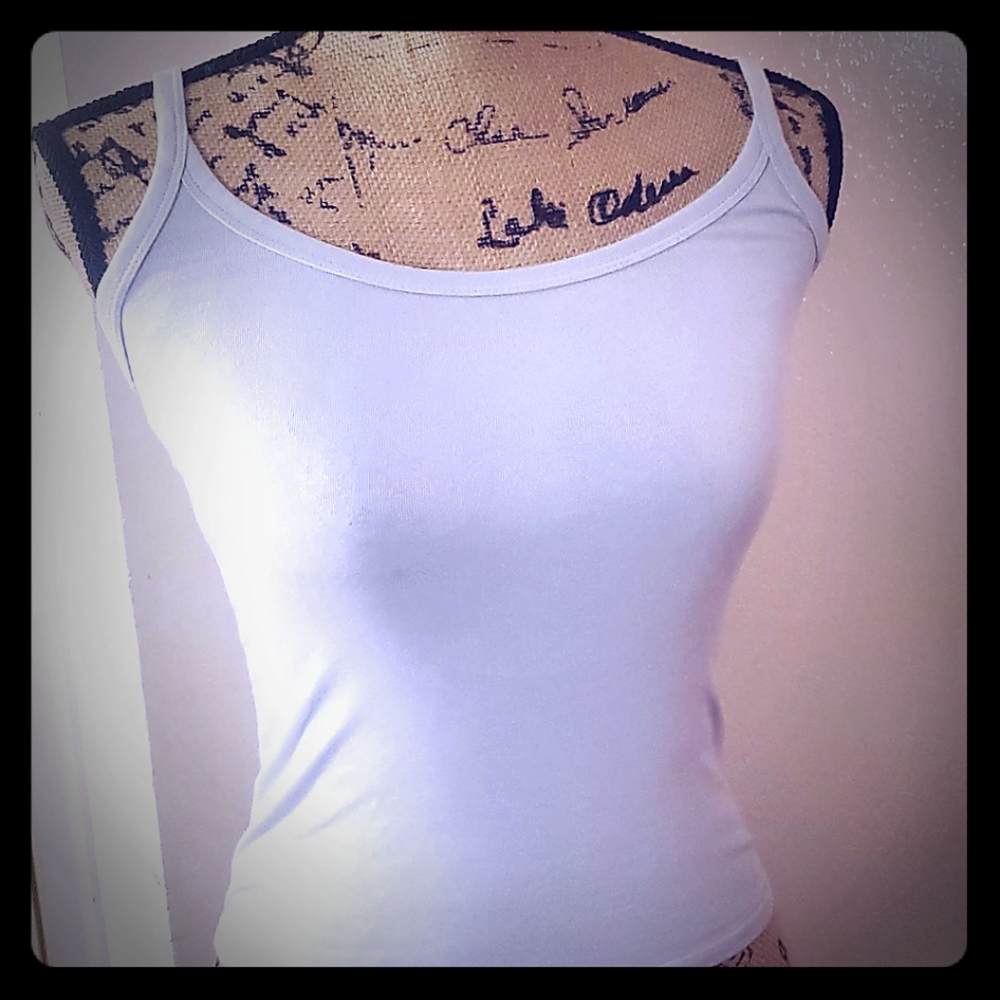 FOREVER 21 SMALL LYCRA/COTTON BLEND TANK